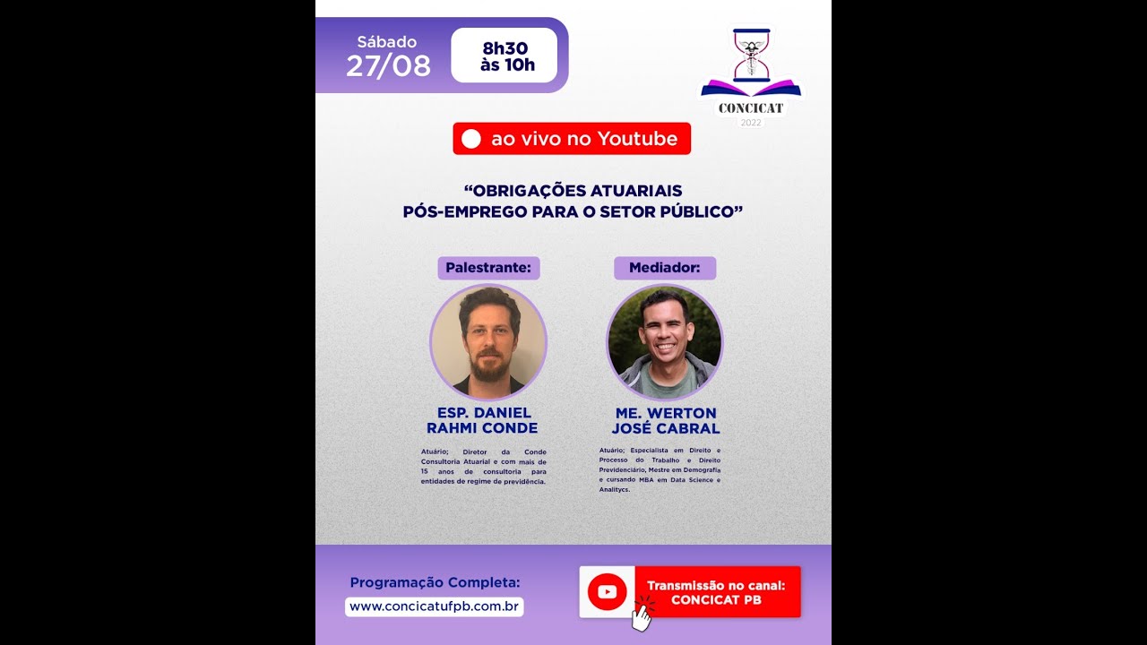 Palestra: Obrigações Atuariais pós-emprego para o Setor Público.